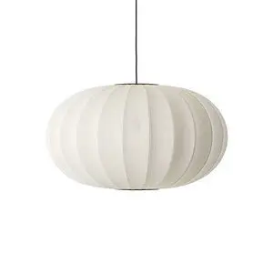 Made By Hand  - Knit-Wit 76 Oval Pendant - Pearl White
